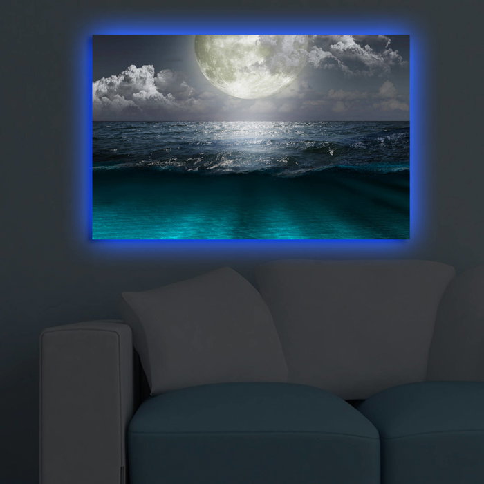 Wallity Lienzo Decorativo Iluminado con LEDs Multicolor 45x70 cm Wallity Lienzo Decorativo Iluminado con LEDs Multicolor 45x70 cm